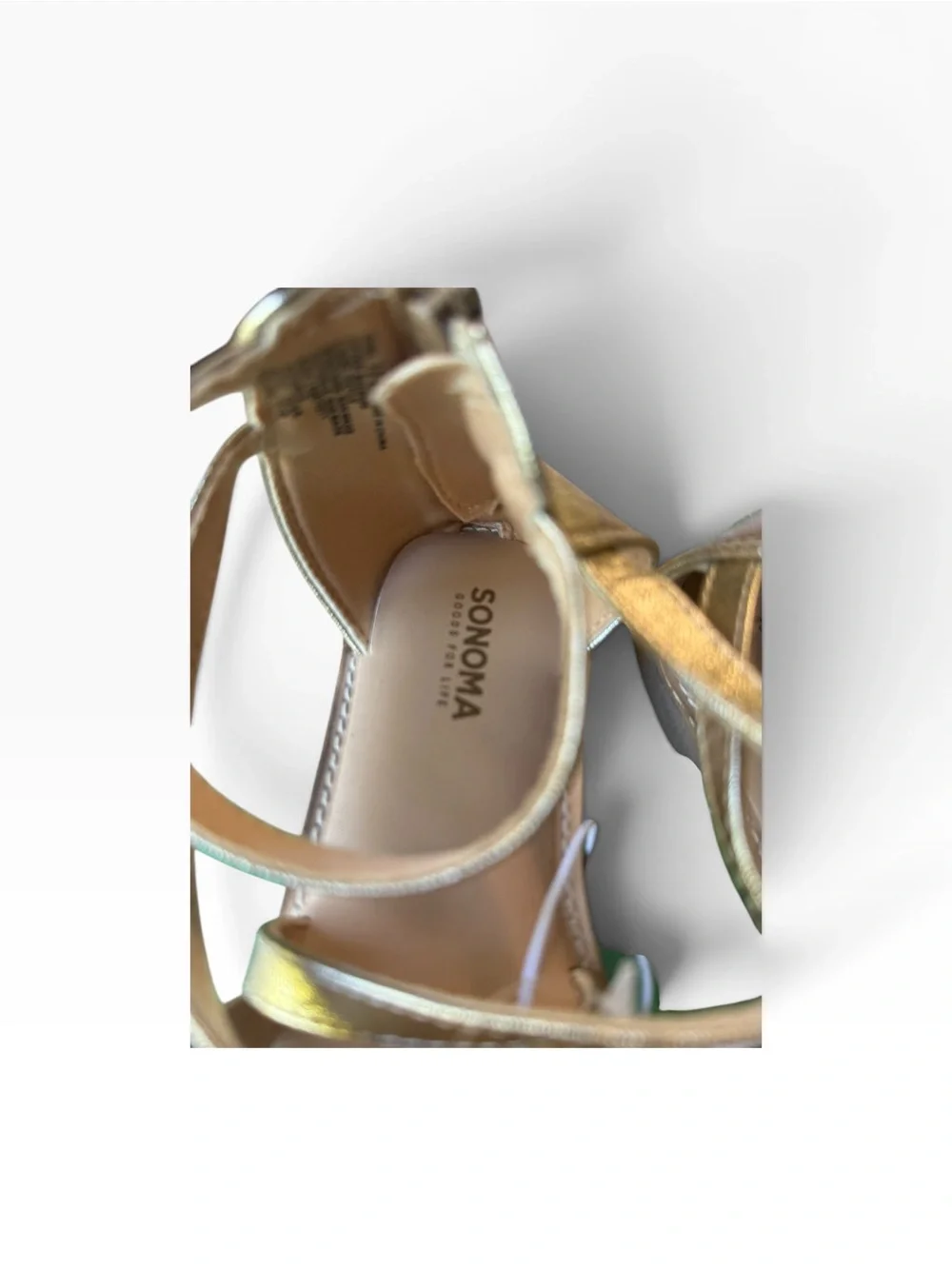 Sonoma Girls Gold Gladiator Sandals Size 13 NWT